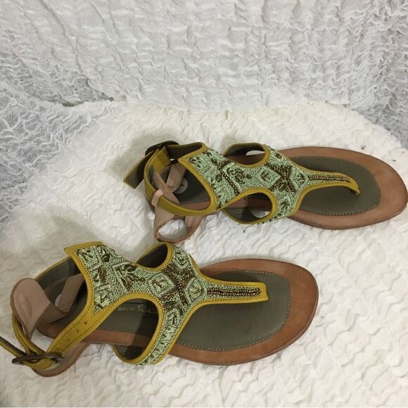 Meher Kakalia Embellished Sandals Size 37 ( 7 ) - Picture 2 of 10